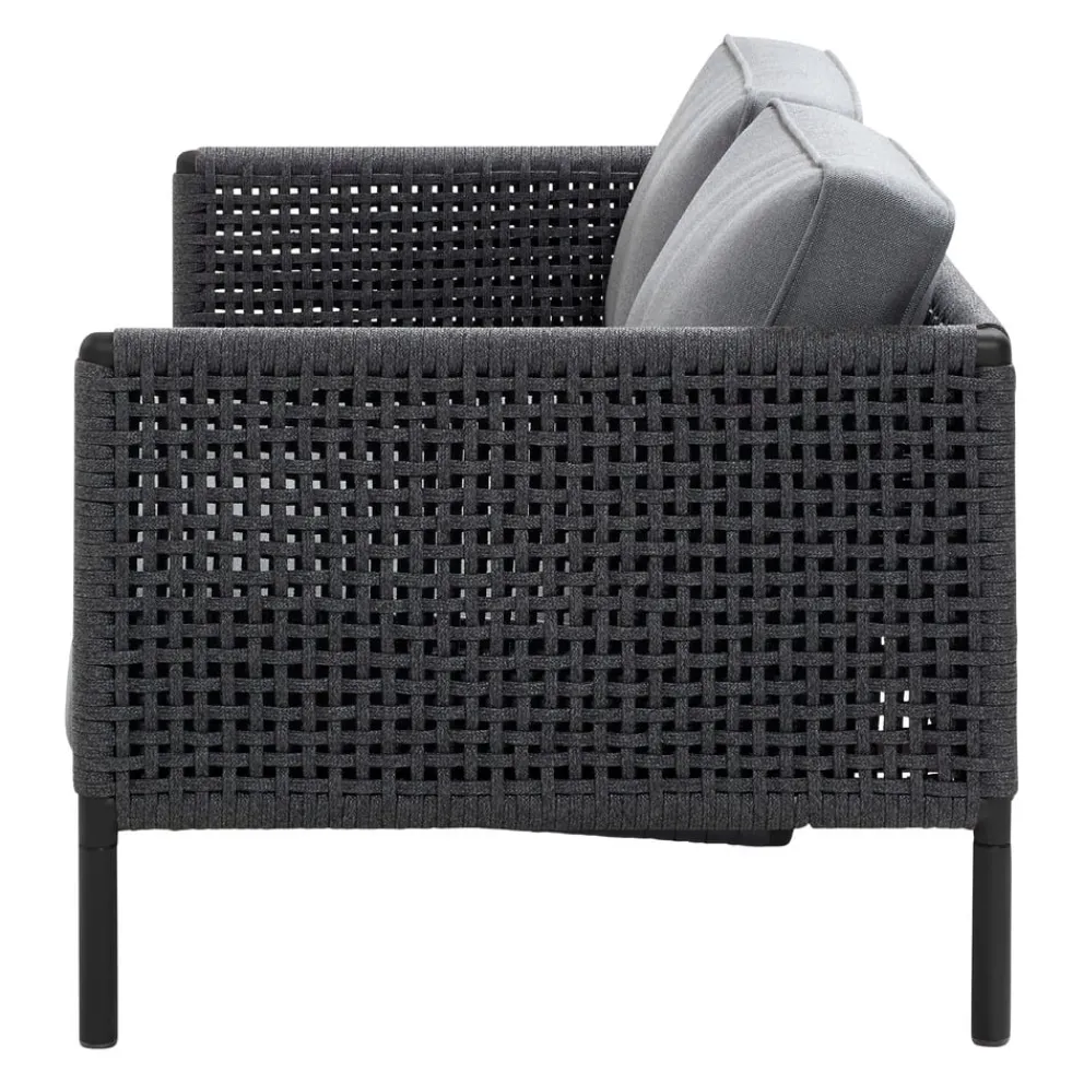 Cane-line Gartensofa Encore dunkelgrau, lava grey New