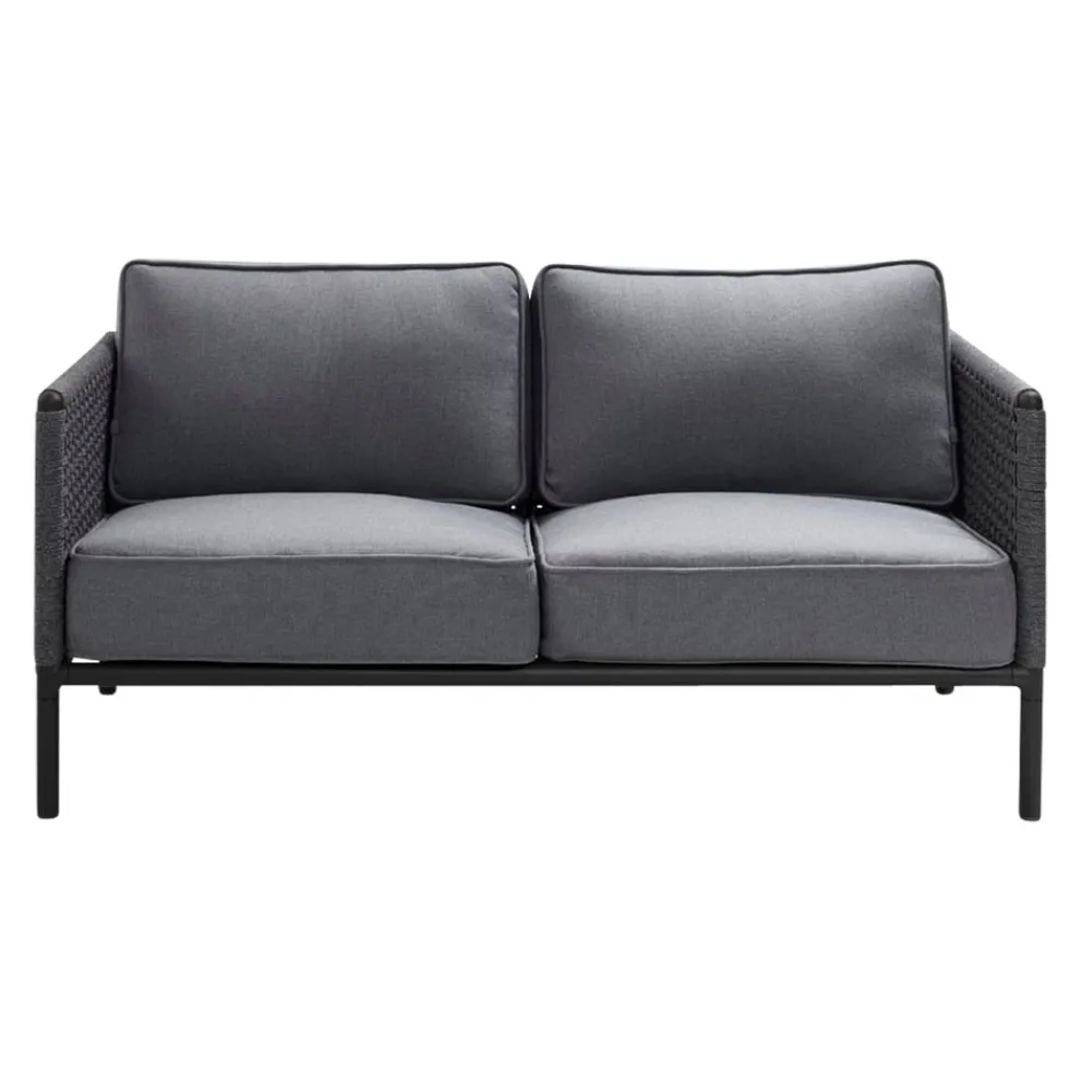 Cane-line Gartensofa Encore dunkelgrau, lava grey New
