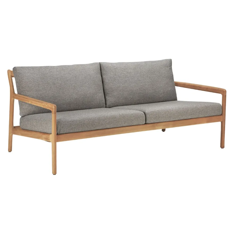 Ethnicraft Gartensofa Jack braun, dunkelgrau Discount