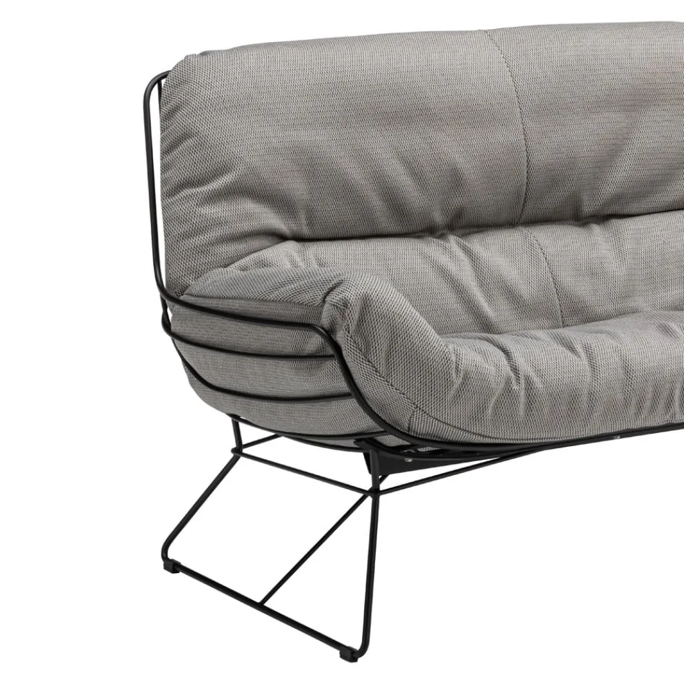 Freifrau Gartensofa Leyasol dunkelgrau, schwarz Clearance