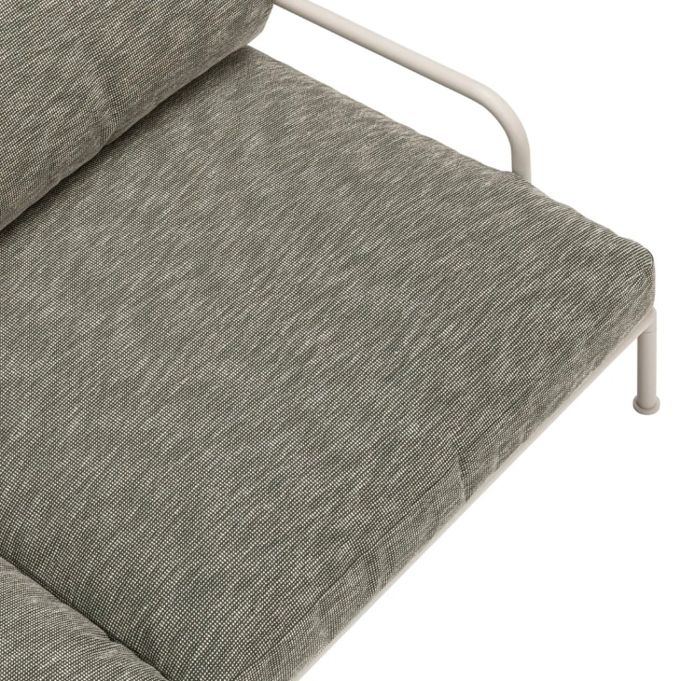 Fast Gartensofa Roè Alluminio 14 grigio polvere, Slow Sunbrella SLSW Alghe Seaweed Outlet