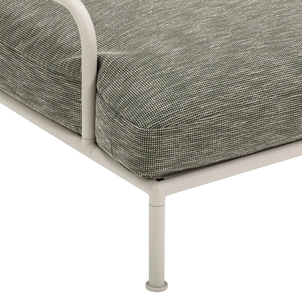 Fast Gartensofa Roè Alluminio 14 grigio polvere, Slow Sunbrella SLSW Alghe Seaweed Outlet