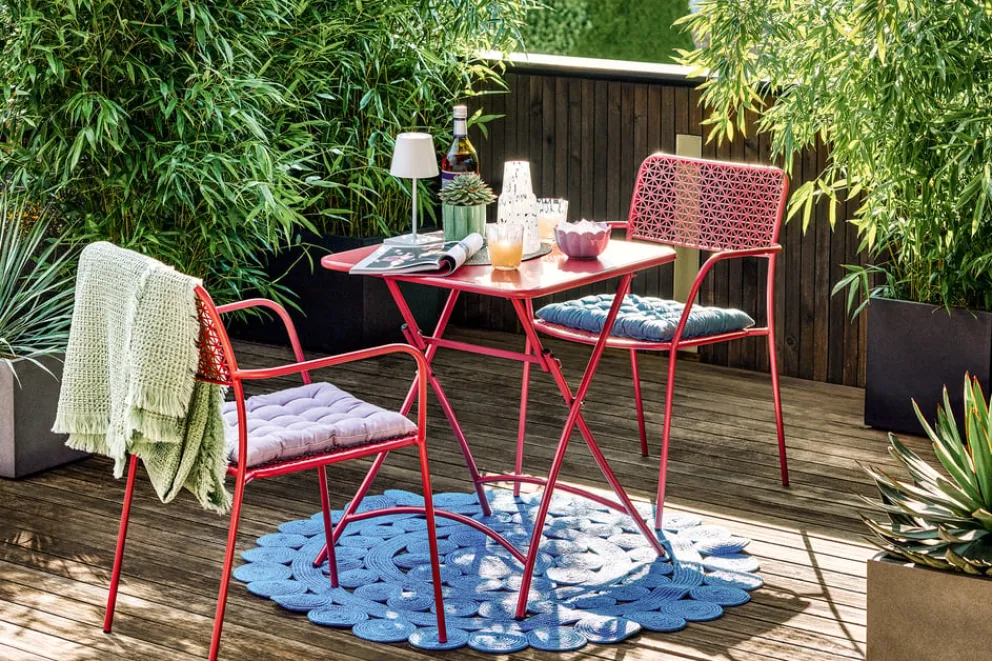 BYYU Gartenstuhl Lissabon altrosa Best