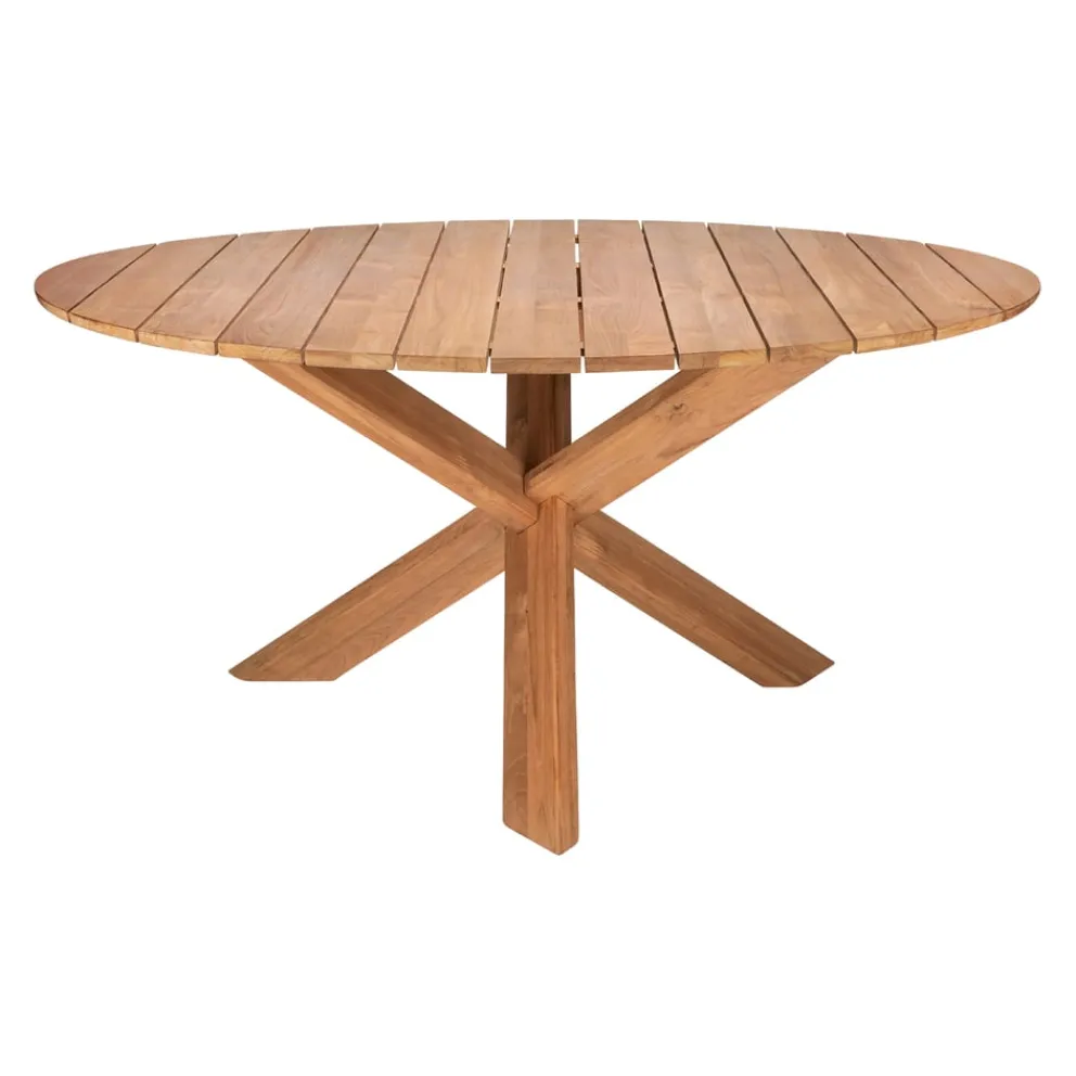 Ethnicraft Gartentisch Circle braun Hot