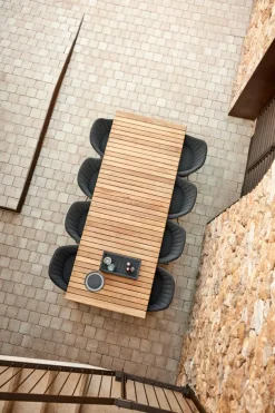 Cane-line Gartentisch Drop taupe, teakfarbig Hot