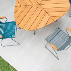 Houe Gartentisch Leaf bambusfarbig Discount