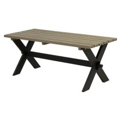 PLUS Gartentisch Nostalgie braungrau, schwarz New
