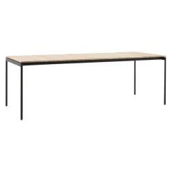 &Tradition Gartentisch Ville Warm Black, teakfarbig Hot