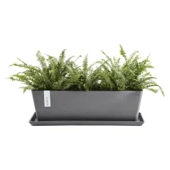 Ecopots Gartentopf Bruges grau Hot