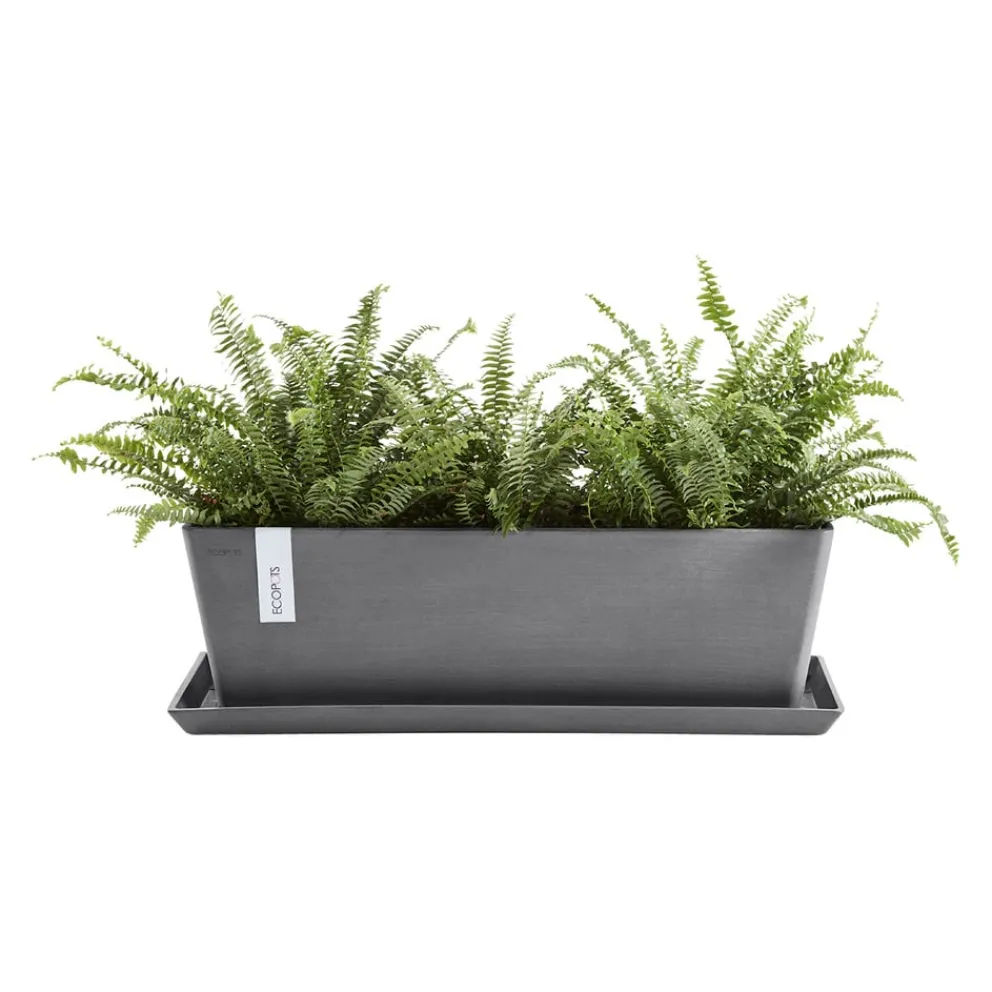 Ecopots Gartentopf Bruges grau New