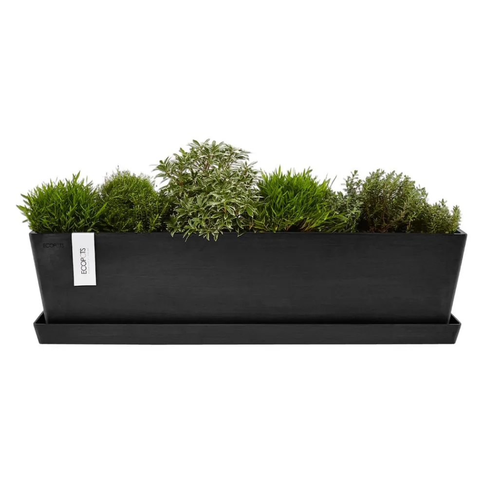 Ecopots Gartentopf Bruges dunkelgrau