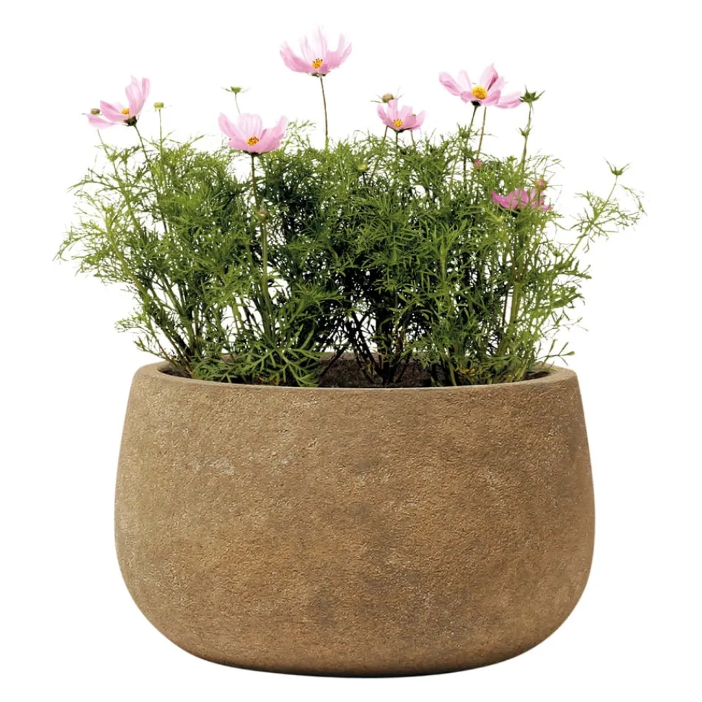 KIRSCHKE Gartentopf Rockline braun New