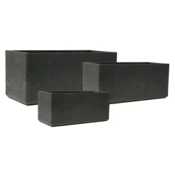 KIRSCHKE Gartentopf Rockline schwarz Hot