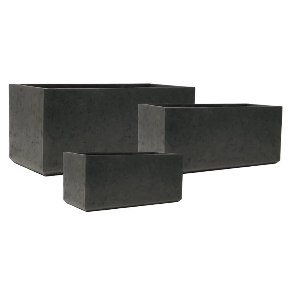 KIRSCHKE Gartentopf Rockline schwarz Hot