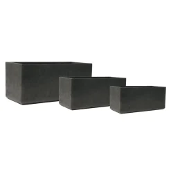 KIRSCHKE Gartentopf Rockline schwarz Hot