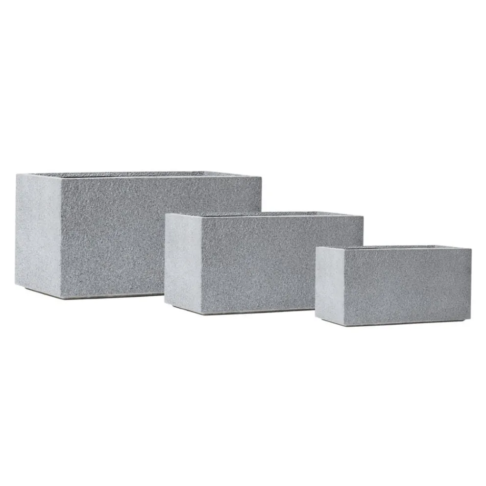 KIRSCHKE Gartentopf Rockline granitgrau