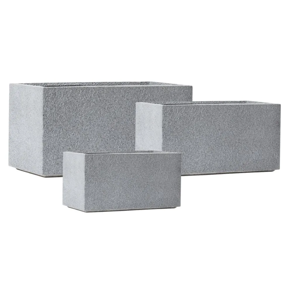 KIRSCHKE Gartentopf Rockline granitgrau