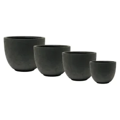 KIRSCHKE Gartentopf Rockline schwarz Clearance