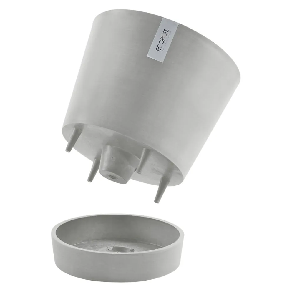 Ecopots Gartentopf Venice hellgrau Discount
