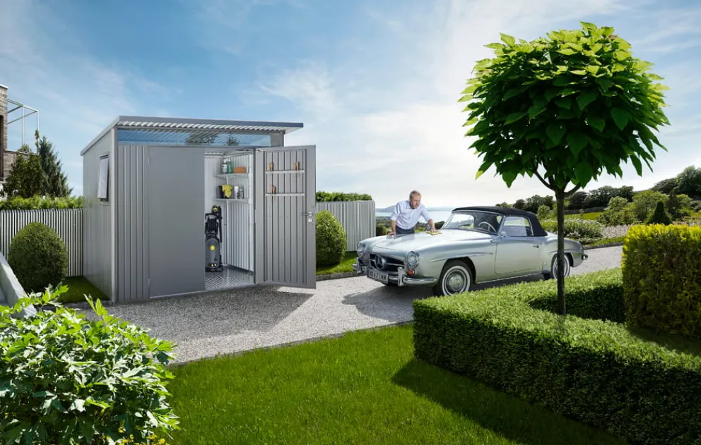 Biohort Gerätehaus AvanGarde A7 WE quarzgrau Outlet