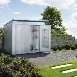Biohort Gerätehaus Avantgarde Eco Gr. A5 silber Sale