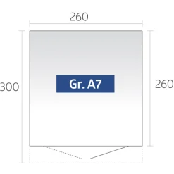 Biohort Gerätehaus Avantgarde Gr. A7 silber Discount