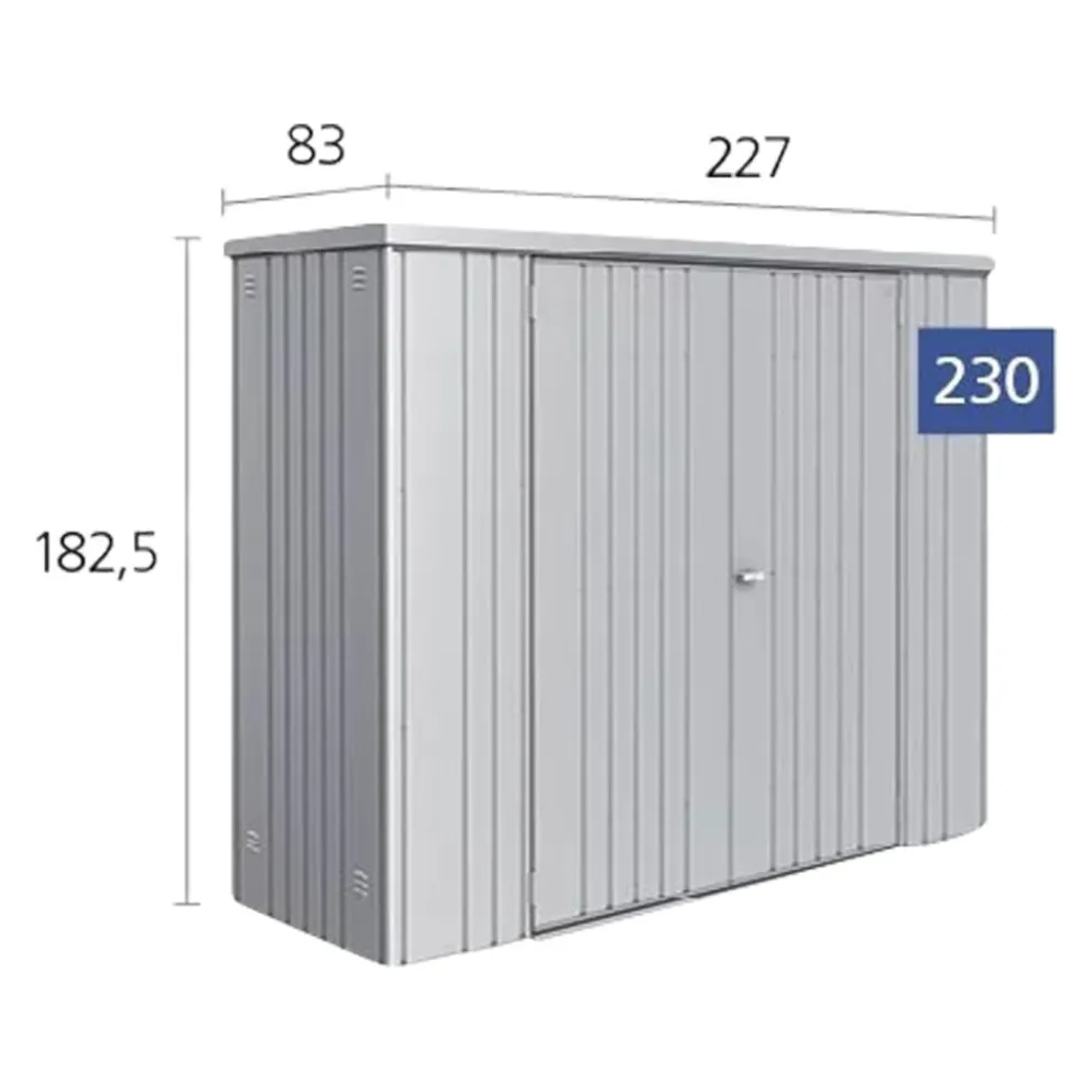 Biohort Geräteschrank 230 silber New