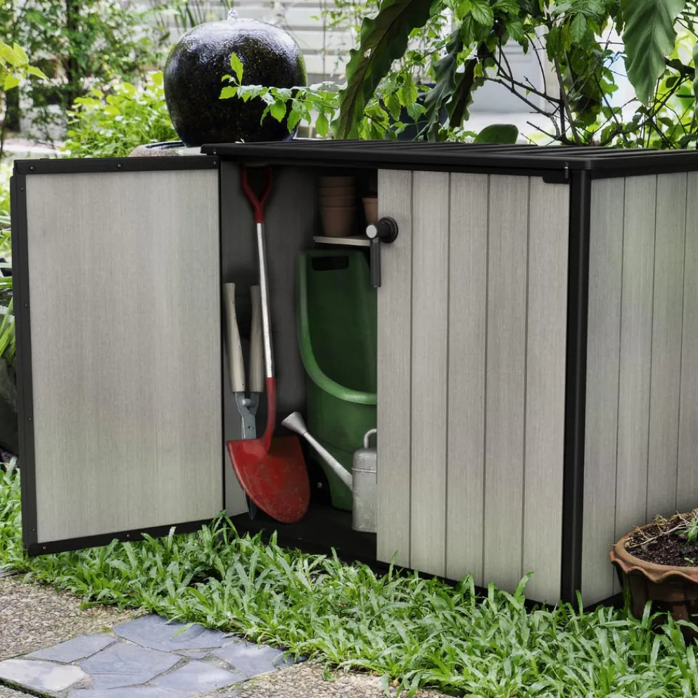 Keter Geräteschrank Patio Tool Store grau New