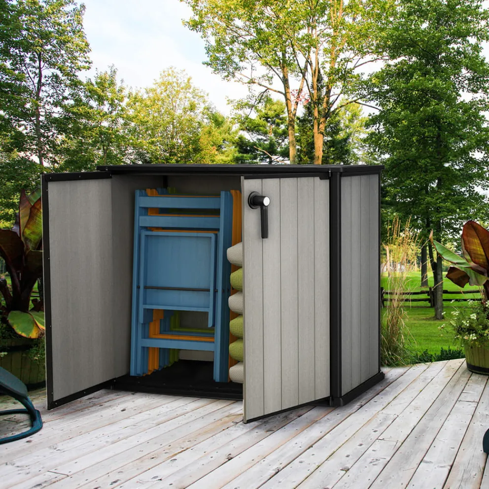 Keter Geräteschrank Patio Tool Store grau New