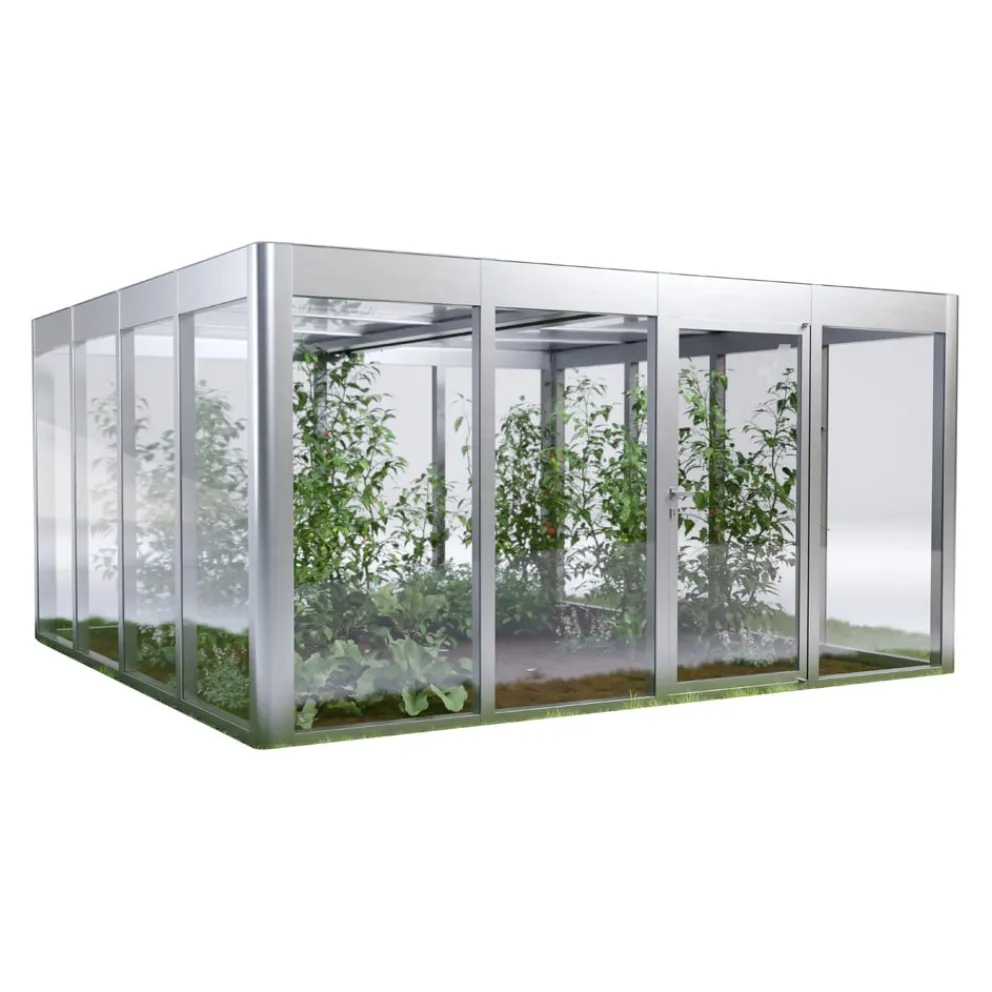 SunElements Gewächshaus Infinity 4.4 alufarbig Clearance