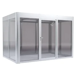 SunElements Gewächshaus Modern 3.2 alufarbig Hot