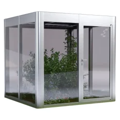 SunElements Gewächshaus Power 2.2 alufarbig New