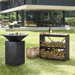 OFYR Grill & Outdoorküche Wood Storage schwarz Best