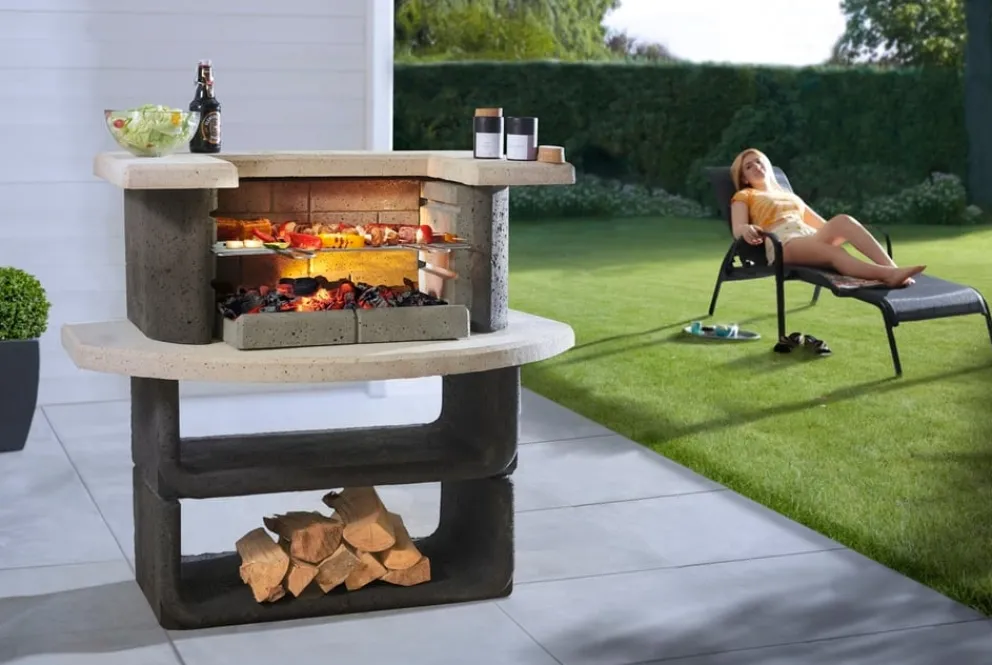 Buschbeck Grillbar Oregon anthrazit, weiss Hot