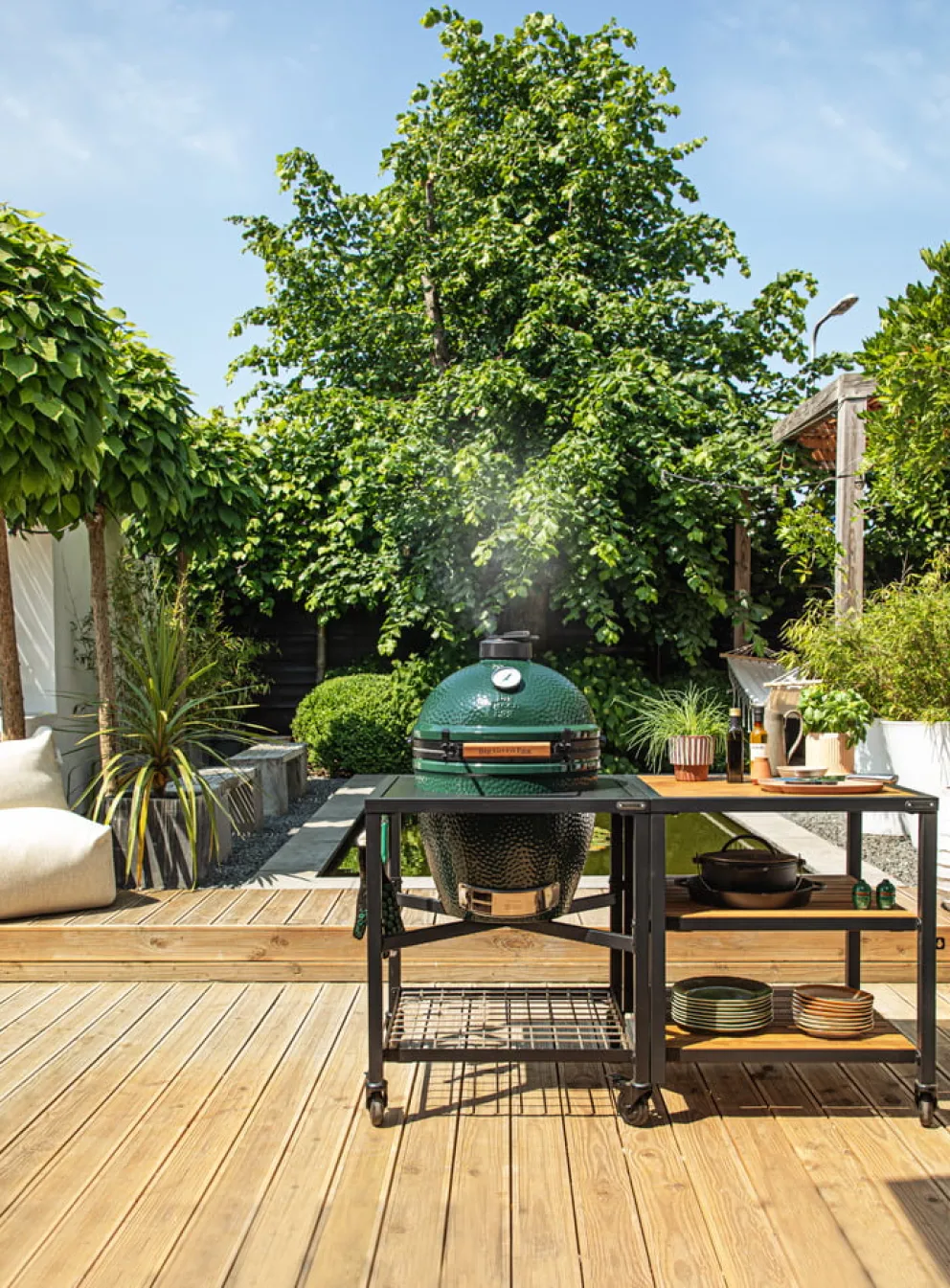 Big Green Egg Grillgestell Large BBQ schwarz Hot