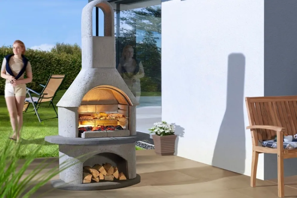 Buschbeck Grillkamin Alicante anthrazit, grau Sale