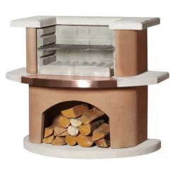 Buschbeck Grillkamin Bologna terracotta, weiss Discount