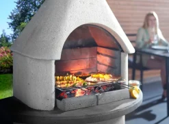 Buschbeck Grillkamin Valenzia anthrazit, weiss Discount