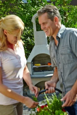 Buschbeck Grillkamin Valenzia anthrazit, weiss Discount