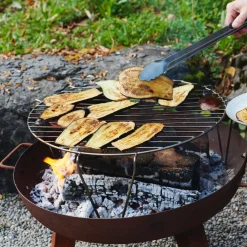 Nouvel Grillrost Für Feuerschalen silber Discount