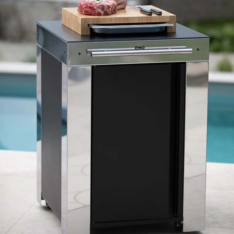 ENO Planchas Grillzubehör Schneidbrett Mit Schale braun, silber Online
