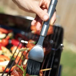 ENO Planchas Grillzubehör Silikonpinsel silber