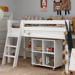 Hoppekids Halbhochbett Einlegerahmen HS-Luxury weiss Clearance
