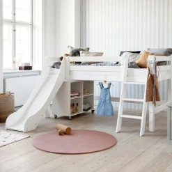 Hoppekids Halbhochbett Einlegerahmen HS-Luxury weiss Hot