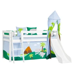 Hoppekids Halbhochbett Einlegerahmen HS-Luxury weiss Hot