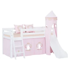 Hoppekids Halbhochbett Einlegerahmen HS-Luxury weiss Hot