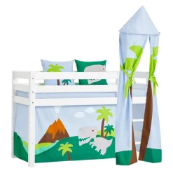 Hoppekids Halbhochbett Lattenrost HS-Luxury weiss Hot