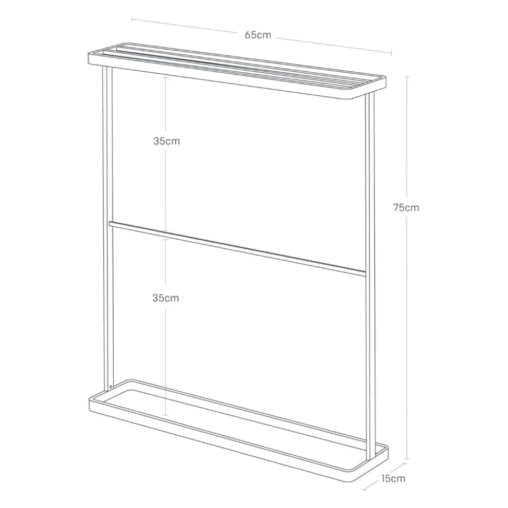 Yamazaki Handtuchständer Tower schwarz Clearance