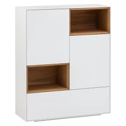 atelier pfister Highboard Amden anthrazit, eichefarbig, weiss Sale