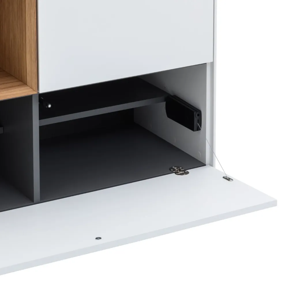 atelier pfister Highboard Amden anthrazit, eichefarbig, weiss Sale